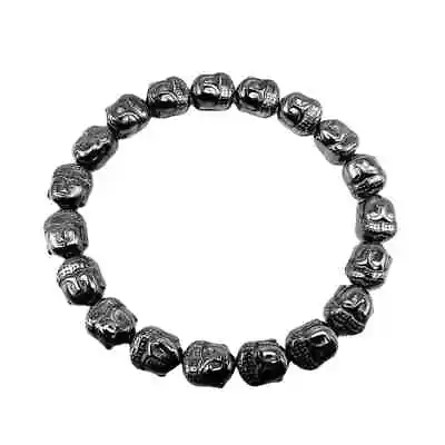 Fashionable Natural Black Meteorite Bracelet With Buddha Head For Men And Women • $7.99