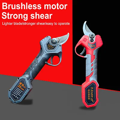 Electric Cordless Branch Scissors 25mm Pruning Shear Pruner Tree Garden Cutter • £83.99