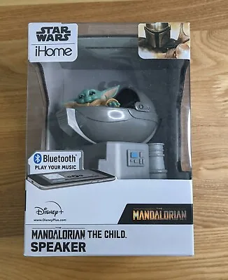 Disney Star Wars Mandalorian The Child Bluetooth Speaker By IHome New Sealed • £24.09