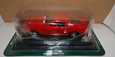 1/43 Unbranded Model Car Ford Mustang Fastback Red   The Ultimate Car Collection • $29.99