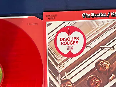 The Beatles 1962-1966 Red Vinyl Records 2 C162-05307/8 1978 France Vtg+hmv Bonus • $79