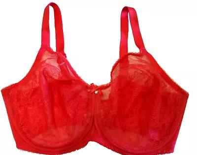 Wacoal RED 855186 Retro Chic Full Figure Lace UW Bra New W/o Tags 38DDD FREE SHI • $34.99