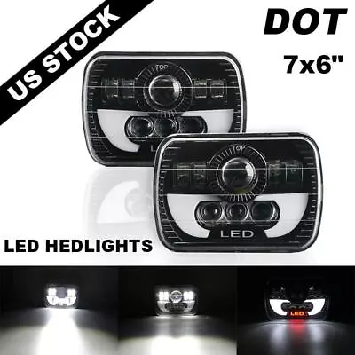 For Kenworth T300 1997-2010 7x6   LED Headlights Hi/Lo Sealed Beam DRL DOT • $65.79