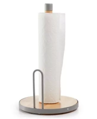 Martha Stewart Collection Gray Wire And Beechwood Paper Towel Holder • $11.99