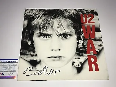 U2 Bono Authentic Hand Signed Autographed War Vinyl LP Record PSA DNA Certified • $1499.99