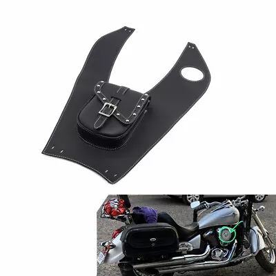 $30.31 • Buy For Kawasaki Vulcan VN500 800 900 1500 Black PU Leather Tank Cap Panel Cover Bag