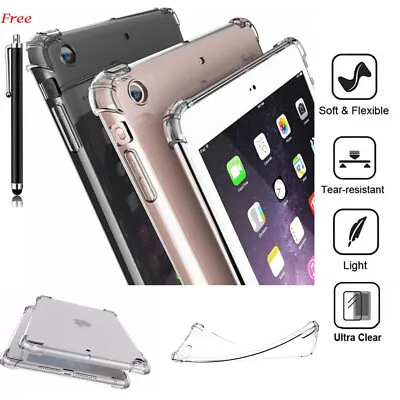 $15.16 • Buy For IPad Pro 9.7 Air3 Pro 11 Mini Transparent Silicone Clear Soft TPU Case Cover