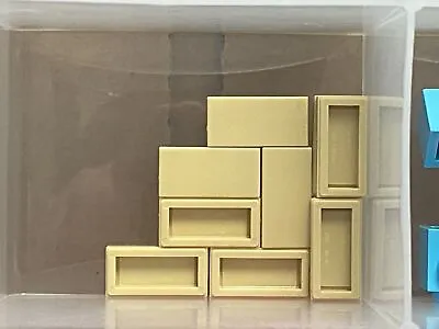 $6.95 • Buy LEGO Parts - Tan Tile 1 X 2 W Groove - No 3069b - QTY 10
