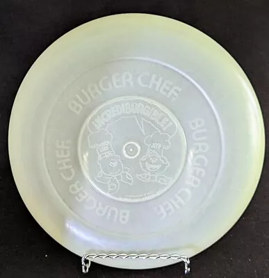 Vintage 1972 Burger Chef Glow In The Dark Frisbee Advertising Promotional Item • $5