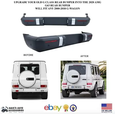 G63 AMG Rear Bumper Facelift To 2019+ Style G-Wagon W463 G500 G550 Upgrade • $850