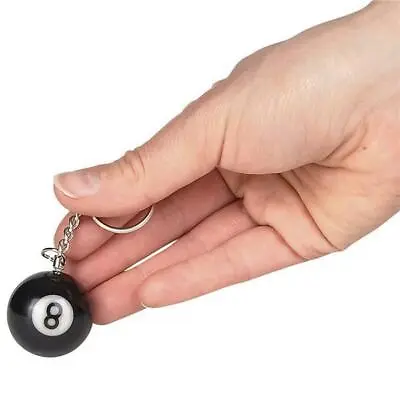 The 8 Ball Billiards Eight Ball Pool Keychain • $7.70