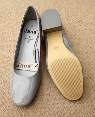 £10 • Buy Jana Grey Mottled Patent Slip On Shoes 2  Heels UK Size 6G (EU 39)