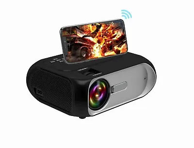 $229.99 • Buy Native 1080P WiFi Video Projector Support 4K Resolution Movies For TV PC Phones