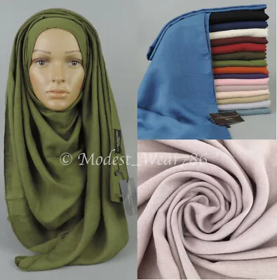 Woven Viscose Hijab Scarves Shayla Shawl Muslim Islamic Headscarf 180x70 Cm • $8