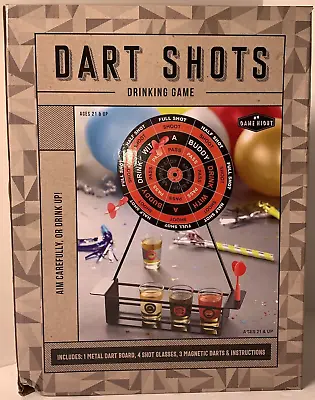 Magnetic Dart Board Shot Glass Darts Bar Game Set Party Game Night • $14.99