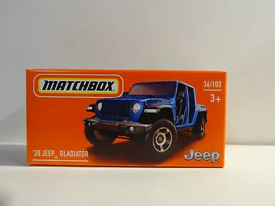 Matchbox - Power Grabs Box - Blue - 2020 Jeep Gladiator • $3.95