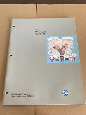 $17.95 • Buy 2002 VW Volkswagen Service Training Manual W Engines W8 W12 Concepts Overview