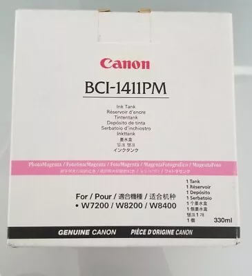 New Genuine Canon Magenta Ink Cartridge - Bci-1411pm  W7200 W8200 W8400 • £25