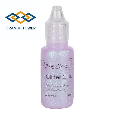 £2.89 • Buy Dovecraft Glitter Glue Candyfloss 1 X 20ml Acid Free Add Colour And Sparkle.....