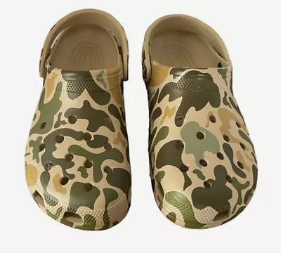 Crocs Classic Printed Tan Camo New Multiple Sizes • $40