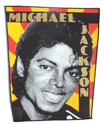 Vtg Orig 1980s - 1990s Large Michael Jackson Jean Jacket Patch 11.5  X 13.5  NOS • $84.99