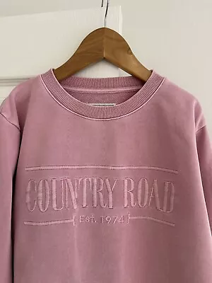 COUNTRY ROAD Heritage Logo Sweat Windcheater Girls Size 8-10 Pink • $25