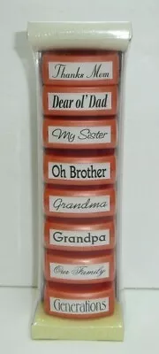 Set Of 8 Family Stamps Thanks Mom Dad Sister Brother Grandma Grandpa Generations • $10.46