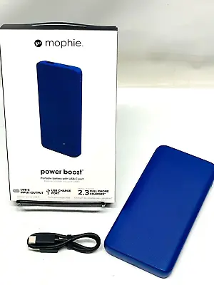 Mophie Power Boost Portable Battery Power Bank 10000 MAh - Cobalt Blue - NEW • $17.07