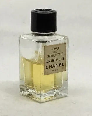CRYSTAL - CHANEL PERFUMES - EDT - MINIATURE 4.5ml - STARTED BOTTLE • £8.29