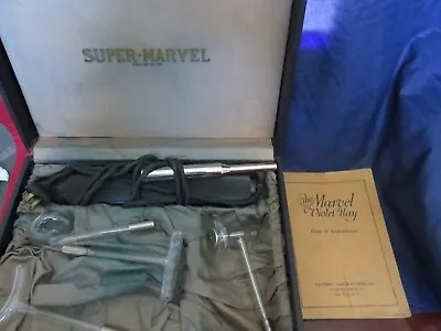 Vintage Super-Marvel Violet Ray Complete Cased Machine 4 Wands And Instructions • $220