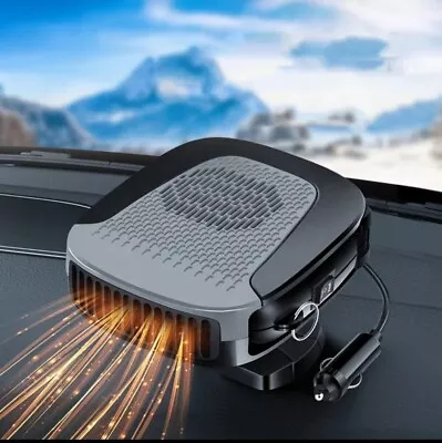 Portable Car Heater Electric Heating Cooling Fan Defogger Defroster Demister 12V • $15.93