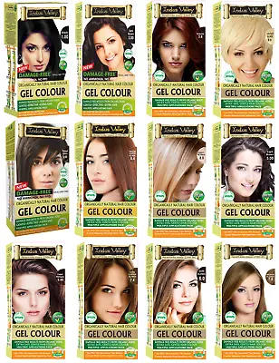 Gel Hair Dye With Henna 90% Herbal 90% Chemical Free Organic Based Colour Kits • £11.45