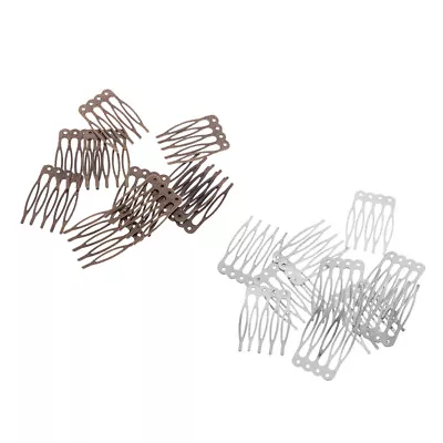 20pcs Blank Alloy Hair Comb Findings   Accessory Making 26x40mm Craft • £5.64