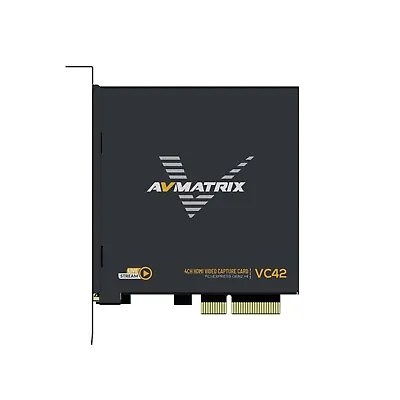 AVMATRIX VC42 4-CH HDMI PCIE Capture Card HDMI 1.4 Simultaneous Input • $299
