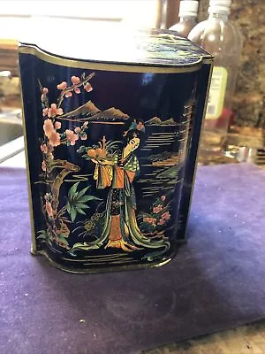 Vintage Daher Chinese Geisha Girl Hinged Tin Box Made In England 11101 • $14.99