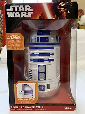 Star Wars R2-d2 Ac Usb Power Strip Wall Mounted Collectible Nib Rare Thinkgeek • $65