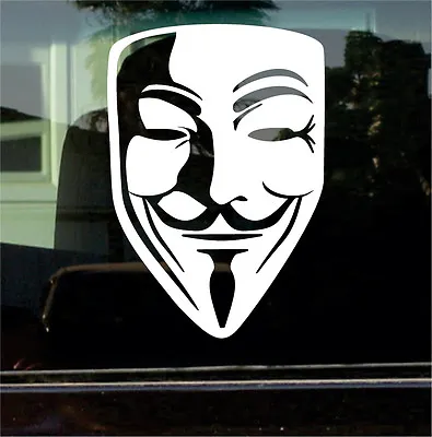 Guy Fawkes V For Vendetta Custom Vinyl Sticker / Decal • $3.49