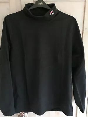 £39 • Buy Fila 19th Roll Neck Long Sleeves T-Shirt Black. New With Tags Borg XXL