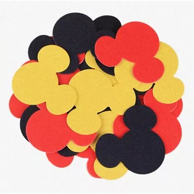 Party Paws: 2inche Red Black Yellow Mouse Confetti - Vibrant Boy Baby Shower & F • $24.99