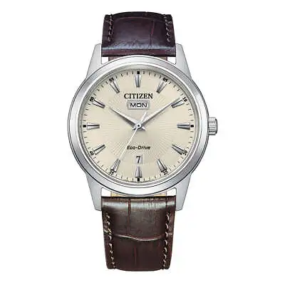 Citizen Dress Eco-Drive Men's White Watch AW0100-19A Stainless Steel • $245