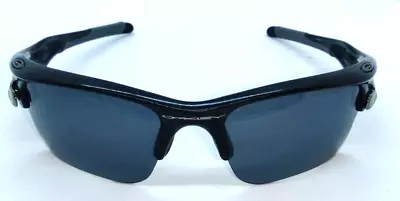 OAKLEY FAST JACKET OO9156-06 Black Wrap Sunglasses Made In USA Black Lens • $59.95