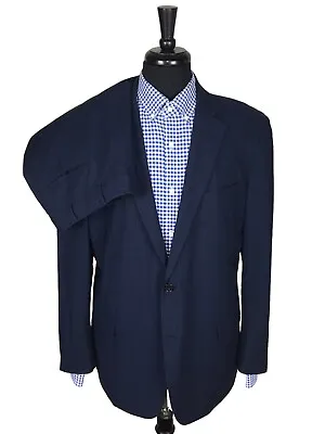 Brooks Brothers Fitzgerald BrooksCool 43R Full Canvas Blue Pinstripe Suit 38x31 • $81.92