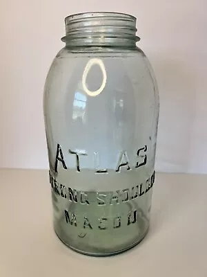 Vintage Atlas Strong Shoulder Mason Jar. Half Gallon • $0.99