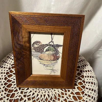 Vintage Mallard Duck Art Print Framed J Swan  • $22.15