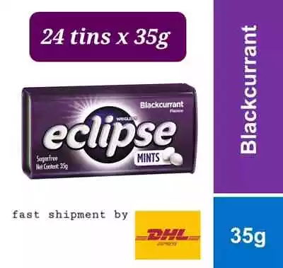 24 Tins X Mints Wrigley's Eclipse Blackcurrant Sugarfree Candy Tin Fresh Breath • $139.90