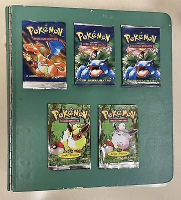 Pokémon Vintage 700 Card Binder Lot Base Jungle Fossil Wizards 1999 • $225