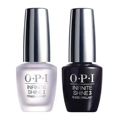 £18.95 • Buy OPI Infinite Shine Nail Polish/Lacquer 15ML ~ PRIME + GLOS VALUE DUO PACK ~