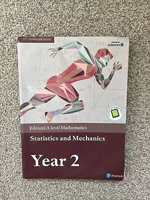 Edexcel A Level Mathematics Statistics & Mechanics Year 2 Textbook + E-book (A L • £4.50