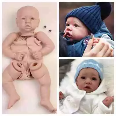 UK DIY Realistic Reborn Doll Kits Unpainted Baby Mold Vinyl Limbs Newborn GIFT • £19.36