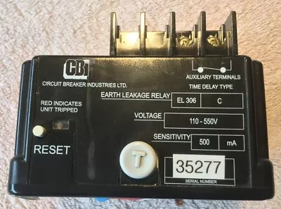 CBI Earth Leakage Circuit Breaker - EL306C/1 • $1100